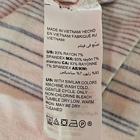 Soma Cool nights short sleeve striped pajama top Size L - Picture 4 of 5